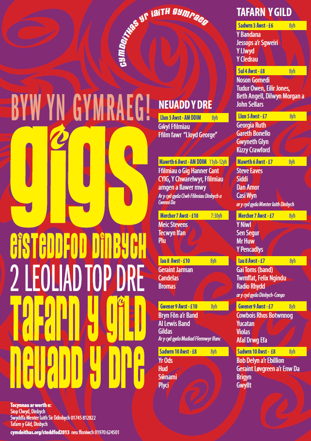 gigs-cymdeithas-steddfod-2013